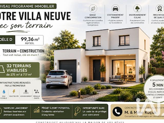 Vente Terrain 332 m2 Cepoy
