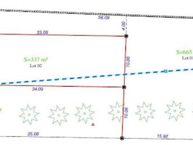 Vente Terrain 337 m2 Landeronde