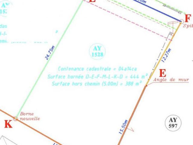 Vente Terrain 444 m2 Le tampon