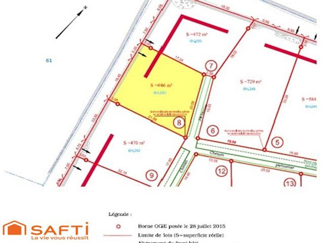 Vente Terrain 446 m2 Le Puy en Velay