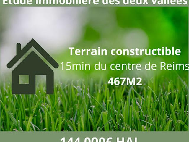 Vente Terrain 467 m2 Reims