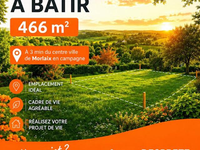 Vente Terrain 466 m2 Morlaix