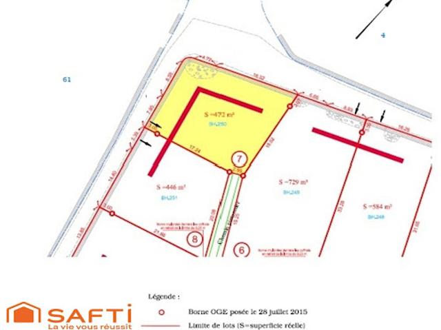 Vente Terrain 472 m2 Le Puy en Velay