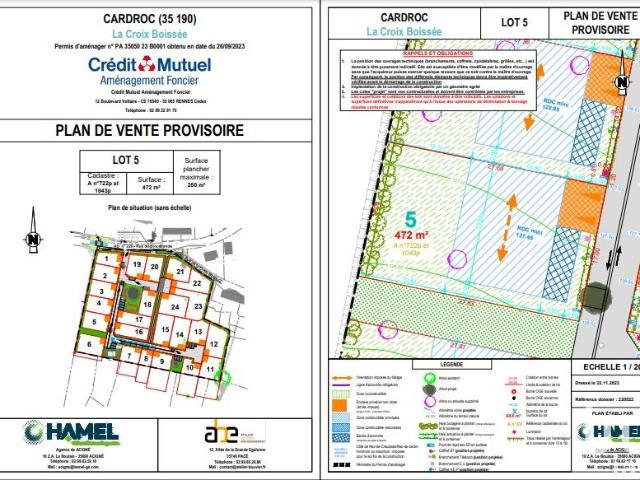 Vente Terrain 472 m²