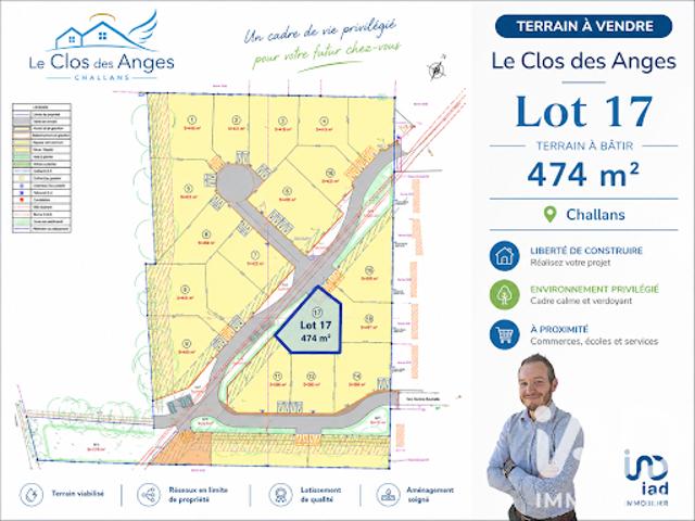 Vente Terrain 474 m2 Challans