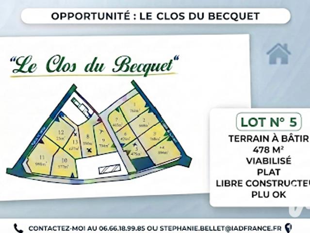Vente Terrain 478 m2 Fauville en Caux