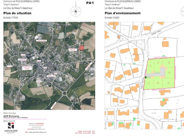 Vente Terrain 496 m2 Plouguerneau