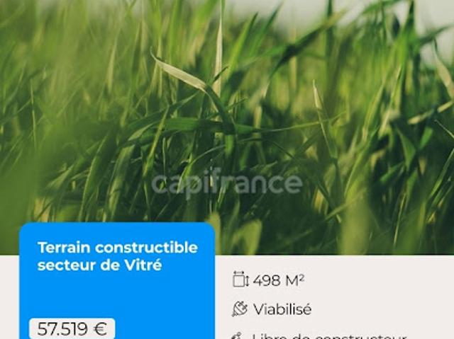 Vente Terrain 498 m2 Etrelles