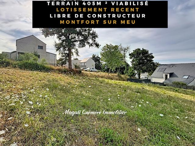 Vente Terrain 405 m2 Montfort sur Meu