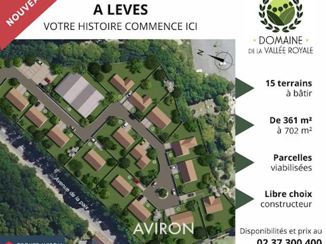Vente Terrain 415 m2 Lèves