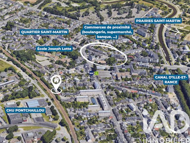 Vente Terrain 420 m2 Rennes