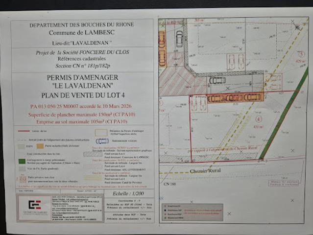 Vente Terrain 431 m2 Lambesc