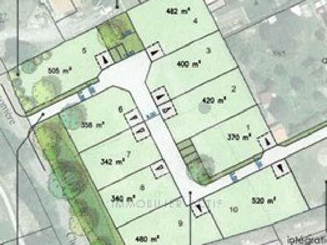 Vente Terrain 5480 m2 Saint andre goule d'oie