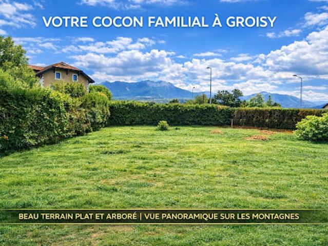 Vente Terrain 554 m2 Groisy