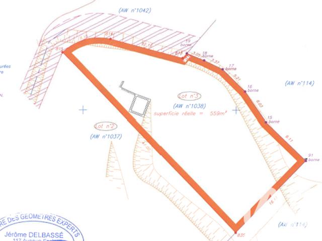 Vente Terrain 559 m2 Frejus