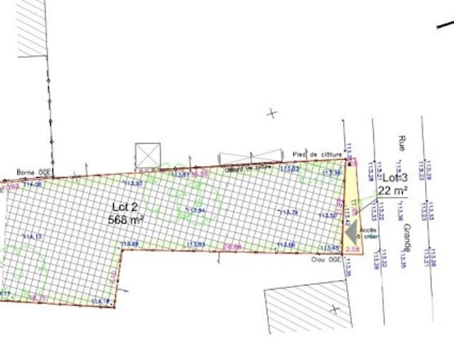 Vente Terrain 568 m2 Les Ecrennes