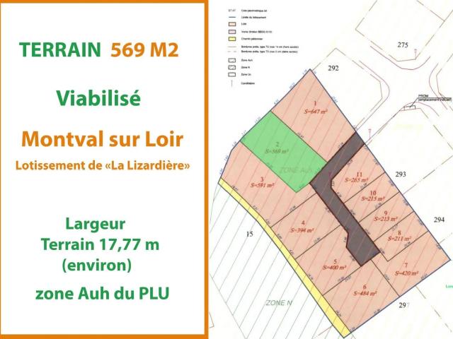 Vente Terrain 569 m²