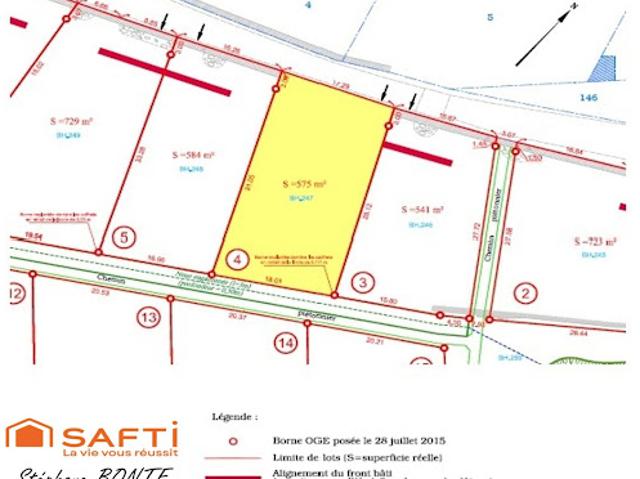 Vente Terrain 575 m2 Le Puy en Velay