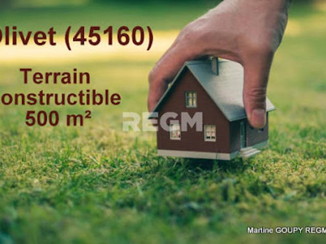 Vente Terrain 500 m2 Olivet