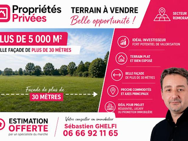 Vente Terrain 5061 m2 Romorantin Lanthenay
