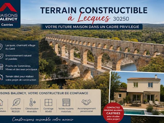 Vente Terrain 516 m2 Lecques