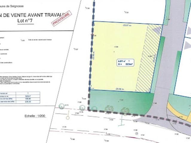 Vente Terrain 523 m2 Seignosse