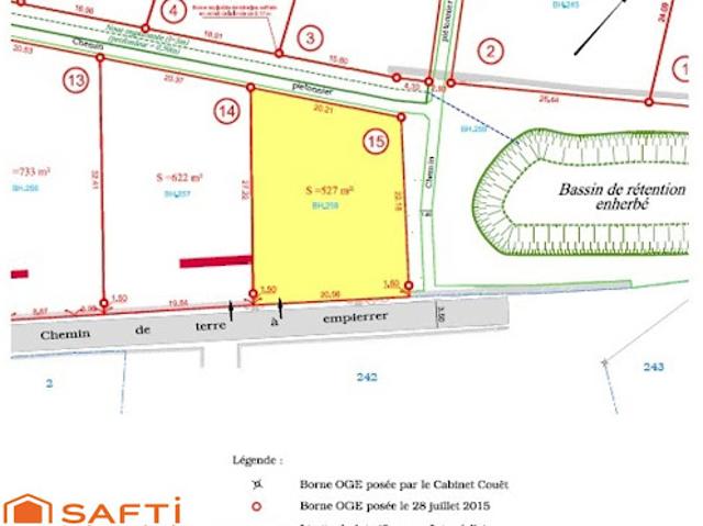 Vente Terrain 527 m2 Le Puy en Velay