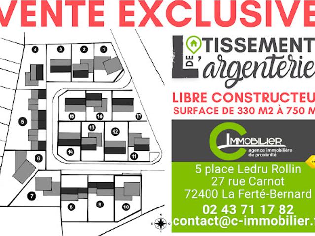 Vente Terrain 531 m2 La Ferté Bernard
