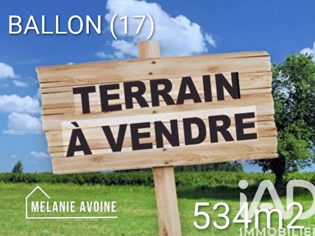 Vente Terrain 534 m2 Ballon