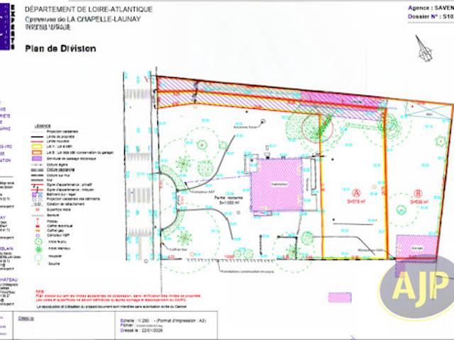 Vente Terrain 539 m2 La Chapelle Launay