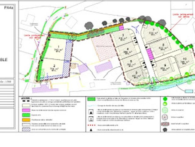 Vente Terrain 654 m2 Forcé