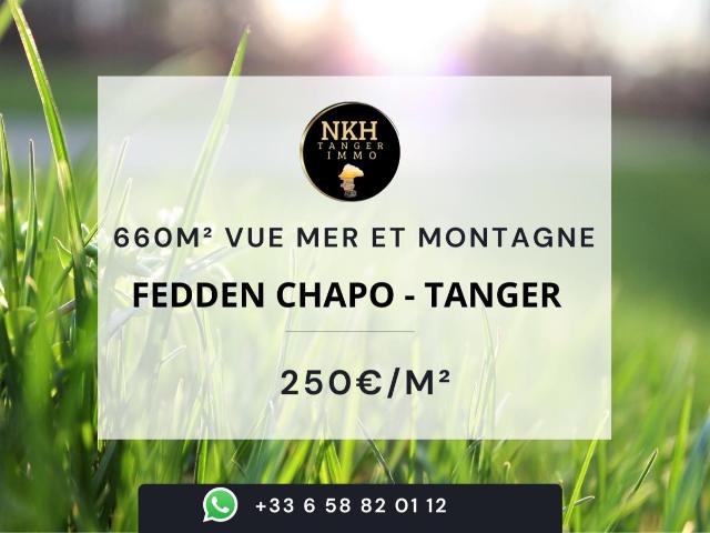 Vente terrain 660 m² à Tanger