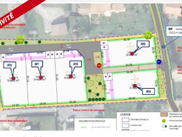 Vente Terrain constructible 664 m2 Préguillac