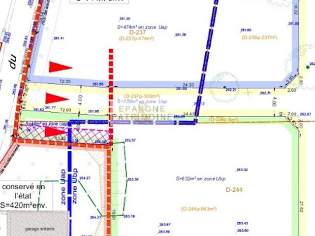 Vente Terrain 676 m2 Panossas