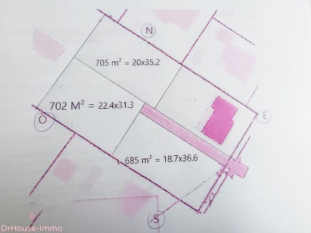Vente Terrain 685 m2 Villeneuve Tolosane
