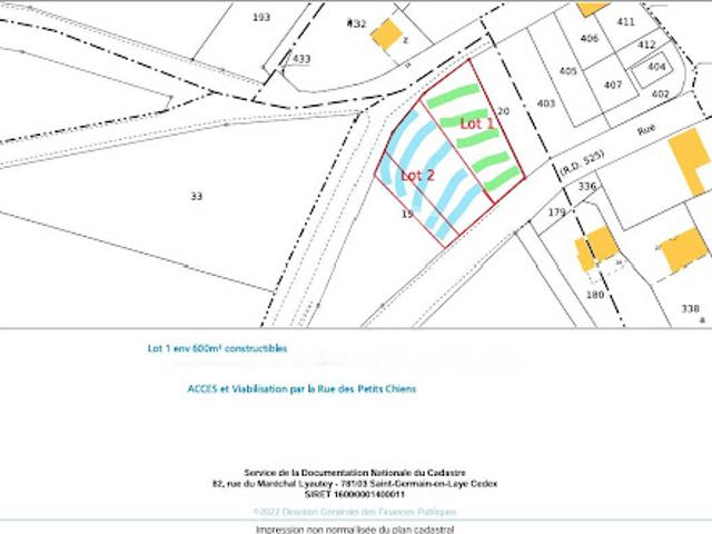 Vente Terrain 600 m2 Prouvais