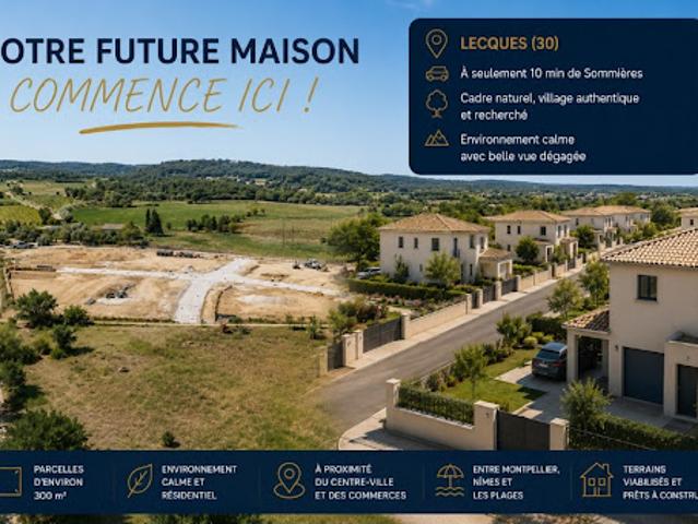 Vente Terrain 610 m2 Lecques