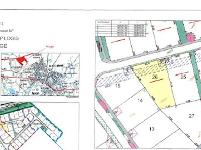 Vente Terrain 619 m2 Aron