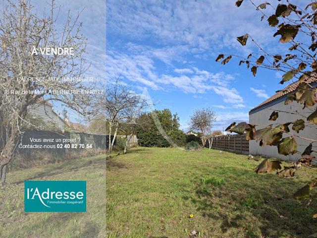 Vente Terrain 621 m2 La Bernerie en Retz