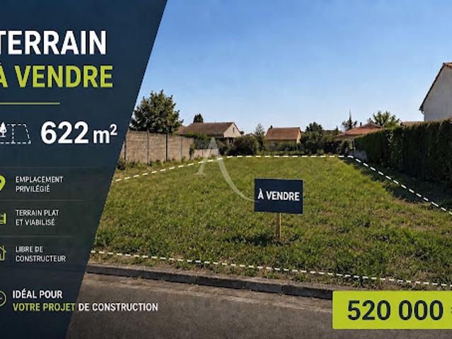 Vente Terrain 622 m2 Noisy le Grand