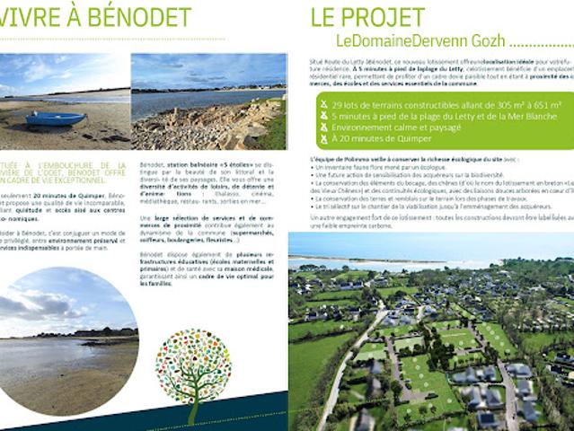 Vente Terrain 634 m2 Benodet