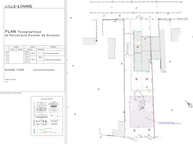 Vente Terrain 638 m2 Lomme