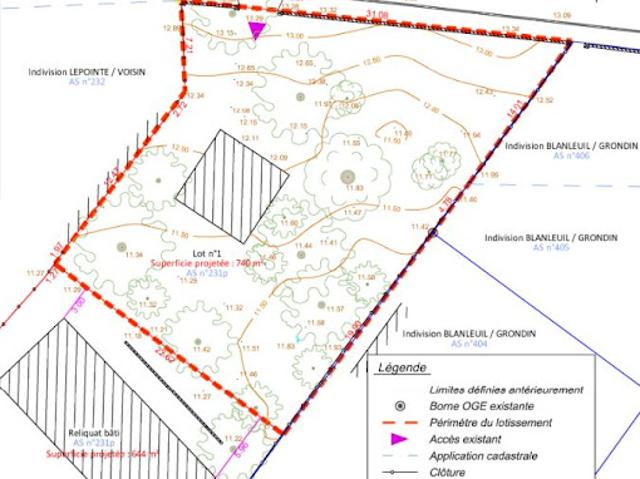 Vente Terrain 740 m2 Capbreton