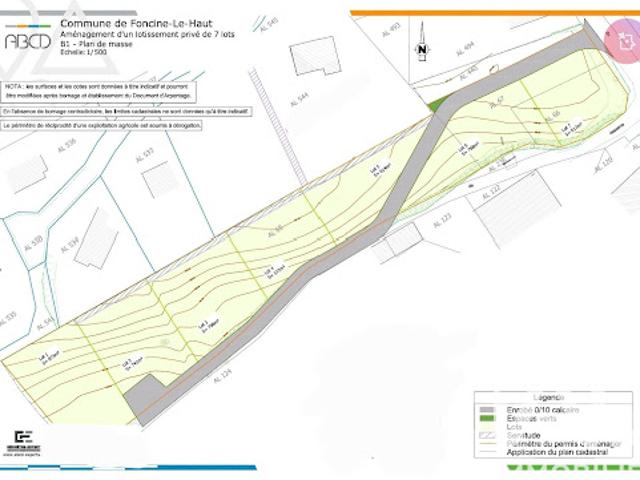 Vente Terrain 741 m2 Foncine le Haut