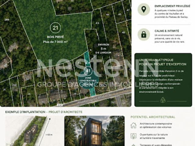 Vente Terrain 7435 m2 Vauhallan