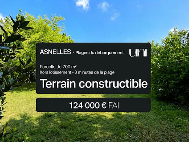 Vente Terrain 700 m2 Asnelles