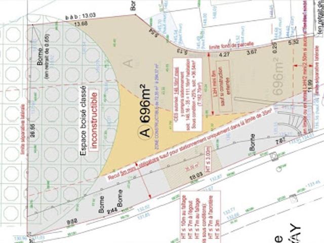 Vente Terrain 700 m2 Orsay