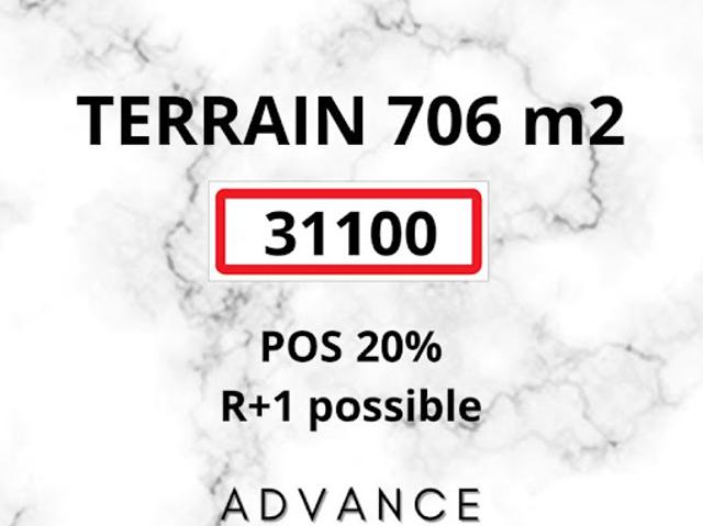 Vente Terrain 706 m2 Toulouse