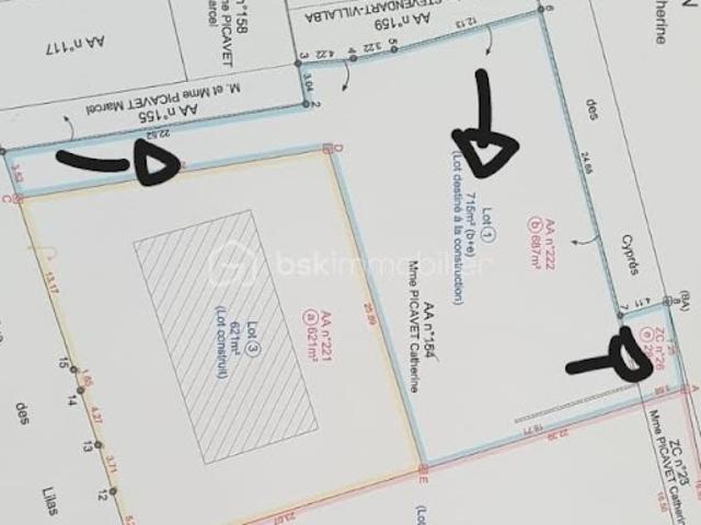 Vente Terrain 715 m2 Montmirail