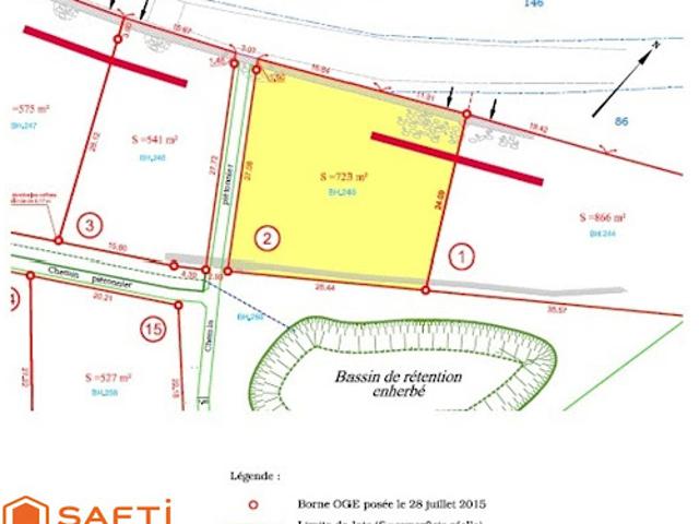 Vente Terrain 723 m2 Le Puy en Velay